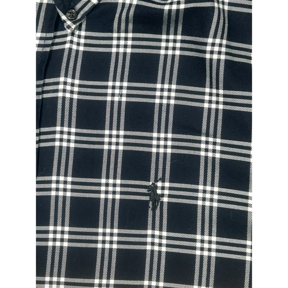 Ralph Lauren Men's XXL Classic Fit Black & White Plaid Button Down L/S Shirt - Picture 5 of 8